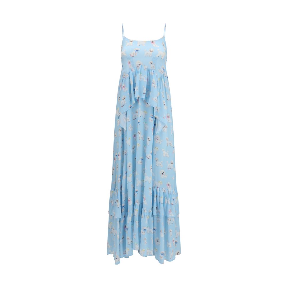 Fiorucci Blue Viscose Long Dress